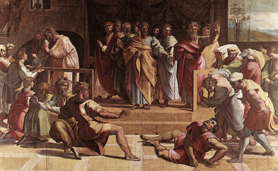 Raphael,_The_Death_of_Ananias_(1515)